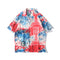 Camisa Retro Hip-Hop con Patrón de Piel de Serpiente para Hombre y Mujer