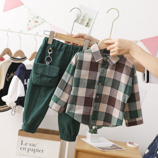 Conjunto Infantil de Primavera y Otoño Estilo Internacional - Image 2