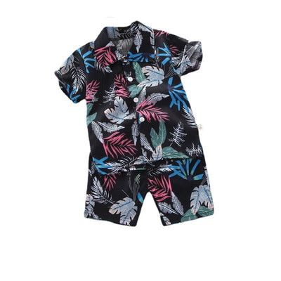Conjunto Infantil Estampado Floral - Camisa y Pantalones Cortos para Niños - Image 10