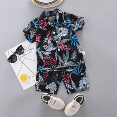 Conjunto Infantil Estampado Floral - Camisa y Pantalones Cortos para Niños - Image 13