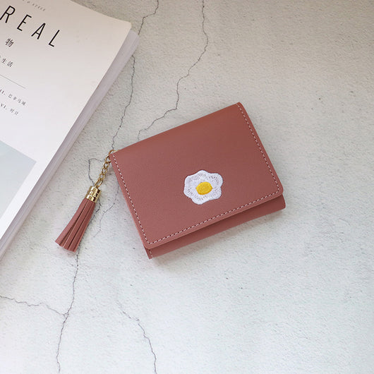 Billetera Compacta para Mujer con Cierre - Diseño Coreano Textura Lichi - Image 8