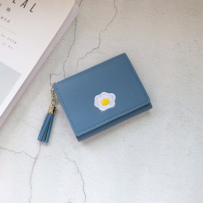 Billetera Compacta para Mujer con Cierre - Diseño Coreano Textura Lichi - Image 4