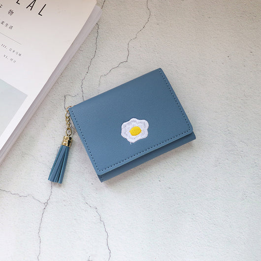 Billetera Compacta para Mujer con Cierre - Diseño Coreano Textura Lichi - Image 4