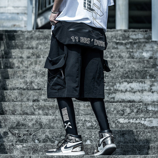 Pantalones Funcionales Cinco Puntos Guochao - Estilo Urbano Verano Hombre - Image 10
