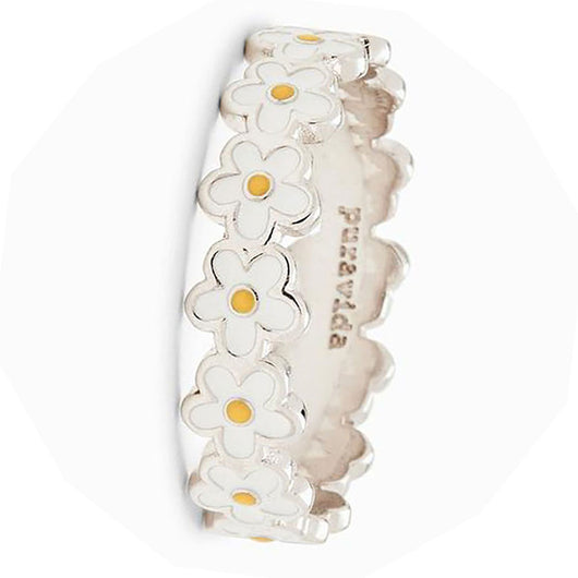 Anillos de Flores en Resina Epóxica para Mujeres - Diseño Bohemio Romántico - Image 3
