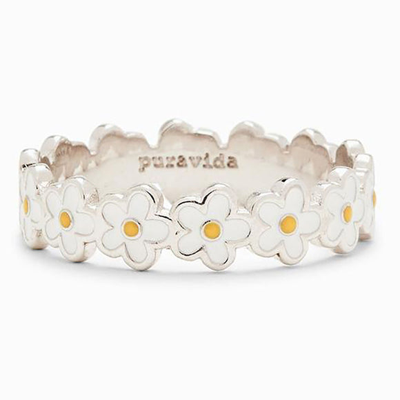 Anillos de Flores en Resina Epóxica para Mujeres - Diseño Bohemio Romántico