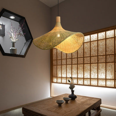 Lámpara Colgante de Bambú Artesanal Estilo Japonés - Image 12