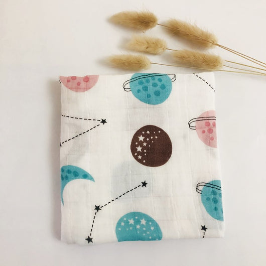 Babero Cuadrado Multiusos con Estampado de Dibujos Animados para Bebé - Image 3
