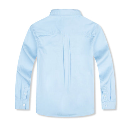 Camisa Formal Infantil Estilo Británico con Pajarita - Algodón Puro para Niño - Image 5