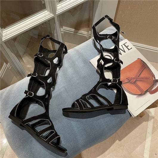 Sandalias Tipo Bota con Hebilla y Suela Suave - Image 15