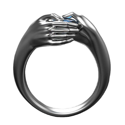 Anillo de Compromiso Zirconia Azul Cristal - Joya Elegante Plateada para Mujer - Image 10