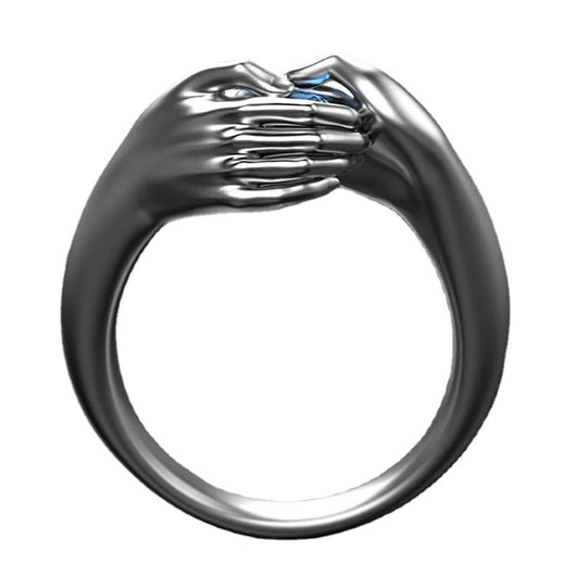 Anillo de Compromiso Zirconia Azul Cristal - Joya Elegante Plateada para Mujer - Image 10
