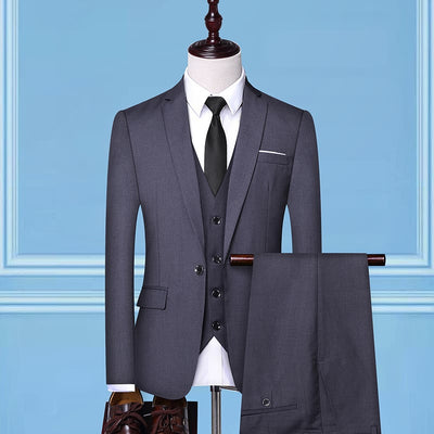 Traje Tres Piezas Ejecutivo Coreano Profesional - Image 6