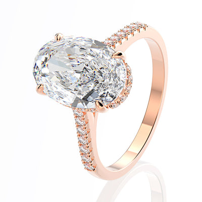 Anillo de Diamante de Alto Carbono Sintético