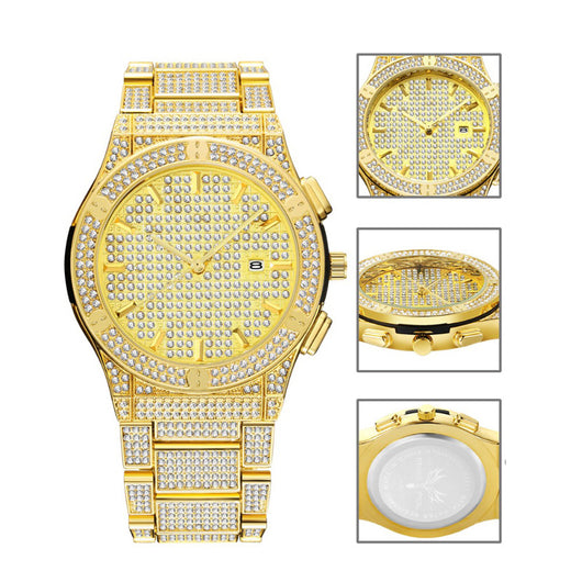 Reloj Británico de Lujo para Hombre con Diamantes y Aleación Resistente al Agua - Image 18
