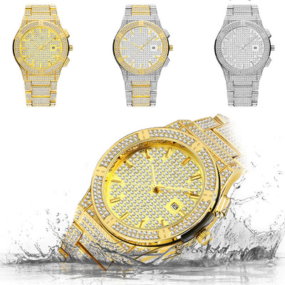 Reloj Británico de Lujo para Hombre con Diamantes y Aleación Resistente al Agua - Image 17