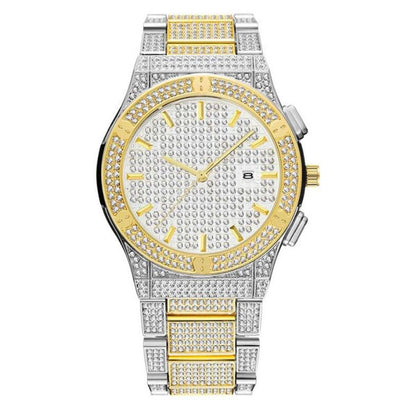 Reloj Británico de Lujo para Hombre con Diamantes y Aleación Resistente al Agua - Image 4