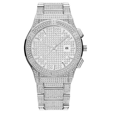 Reloj Británico de Lujo para Hombre con Diamantes y Aleación Resistente al Agua - Image 9