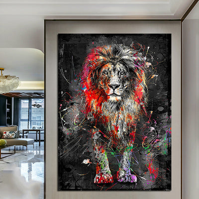 Cuadro Decorativo León Abstracto - Image 5