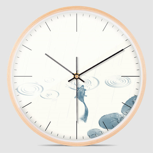 Reloj de Pared de Madera Maciza con Movimiento de Cuarzo para Dormitorio Infantil - Image 9