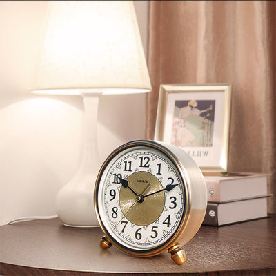 Reloj de Mesa Retro Silencioso Estilo Europeo para Sala - Image 6