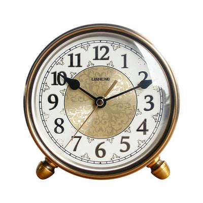 Reloj de Mesa Retro Silencioso Estilo Europeo para Sala - Image 4