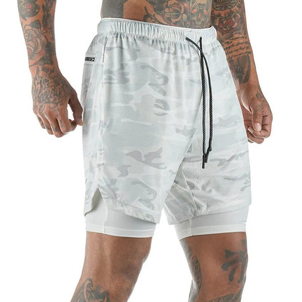 Pantalones Cortos Deportivos Talla Grande con Malla Doble - Para Correr, Gimnasio y Playa