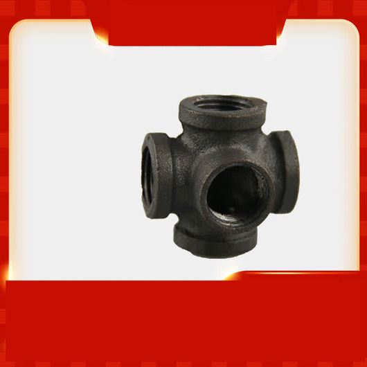 Accesorios de Tubería Fundida Negra Estilo Loft Industrial - Image 2