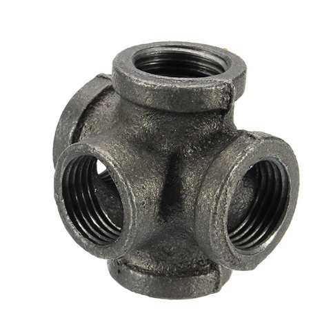 Accesorios de Tubería Fundida Negra Estilo Loft Industrial