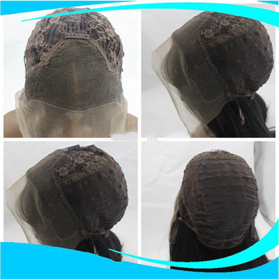 Peluca Frontal de Encaje Cabello Liso Fibra Sintética Premium - Image 2