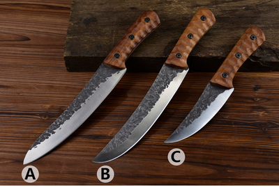 Set de 3 Cuchillos de Carnicero con Mango de Palo de Rosa - Image 10