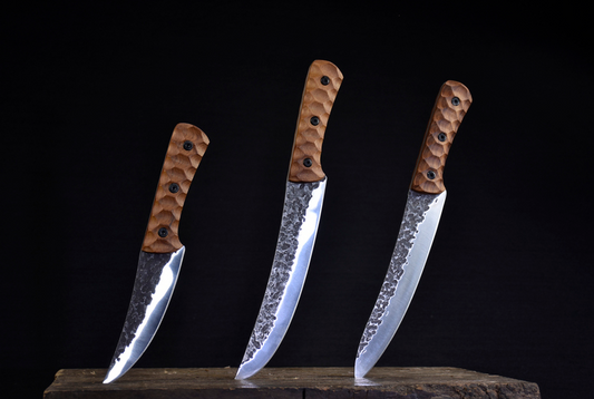 Set de 3 Cuchillos de Carnicero con Mango de Palo de Rosa - Image 2