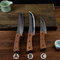 Set de 3 Cuchillos de Carnicero con Mango de Palo de Rosa