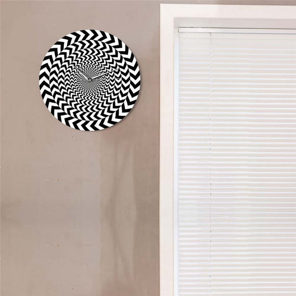 Reloj de Pared con Ilusión Óptica Brillante