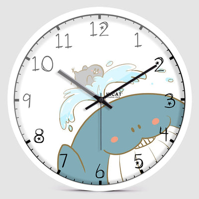 Reloj de Pared Infantil Ballena Azul - Quartz Electrónico para Cuarto de Niños - Image 6