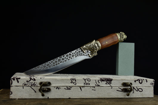 Cuchillo de Cocina Dragon Tiger con Hoja de Hielo Crack - Image 9
