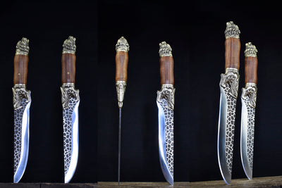 Cuchillo de Cocina Dragon Tiger con Hoja de Hielo Crack - Image 8