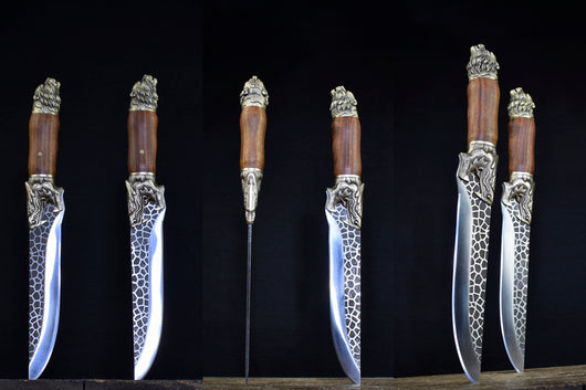 Cuchillo de Cocina Dragon Tiger con Hoja de Hielo Crack - Image 8