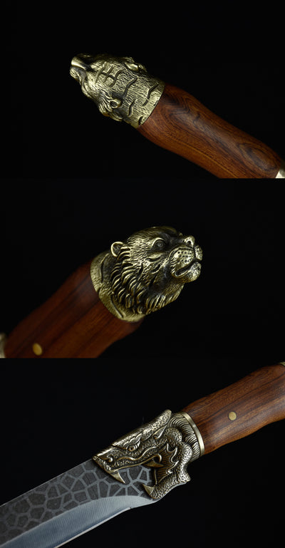 Cuchillo de Cocina Dragon Tiger con Hoja de Hielo Crack - Image 5