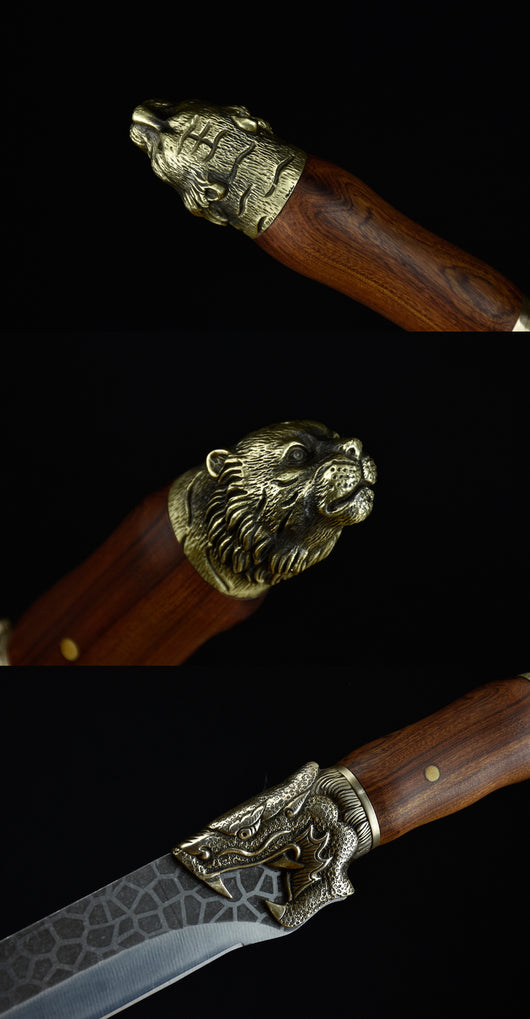Cuchillo de Cocina Dragon Tiger con Hoja de Hielo Crack - Image 5