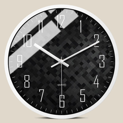 Reloj de Pared Nórdico Minimalista Blanco y Negro con Movimiento Silencioso - Image 4
