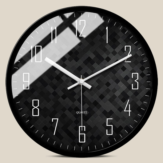 Reloj de Pared Nórdico Minimalista Blanco y Negro con Movimiento Silencioso - Image 5