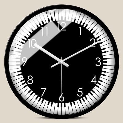 Reloj de Pared Nórdico Minimalista Blanco y Negro con Movimiento Silencioso - Image 8