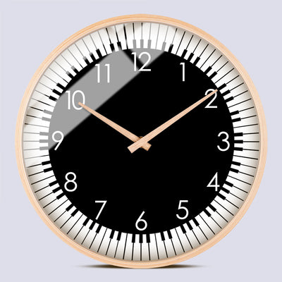 Reloj de Pared Nórdico Minimalista Blanco y Negro con Movimiento Silencioso - Image 9