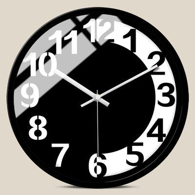 Reloj de Pared Nórdico Minimalista Blanco y Negro con Movimiento Silencioso - Image 14