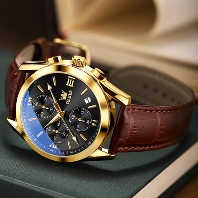 Reloj Deportivo Cronógrafo de Lujo con Tres Esferas y Seis Agujas para Hombre - Image 14