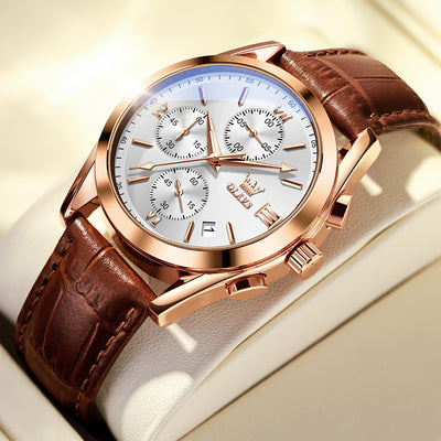 Reloj Deportivo Cronógrafo de Lujo con Tres Esferas y Seis Agujas para Hombre - Image 15