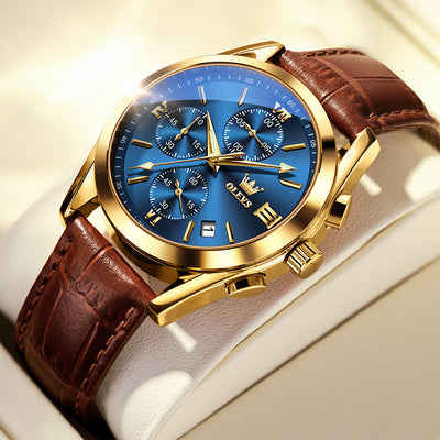 Reloj Deportivo Cronógrafo de Lujo con Tres Esferas y Seis Agujas para Hombre - Image 18