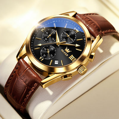 Reloj Deportivo Cronógrafo de Lujo con Tres Esferas y Seis Agujas para Hombre - Image 5