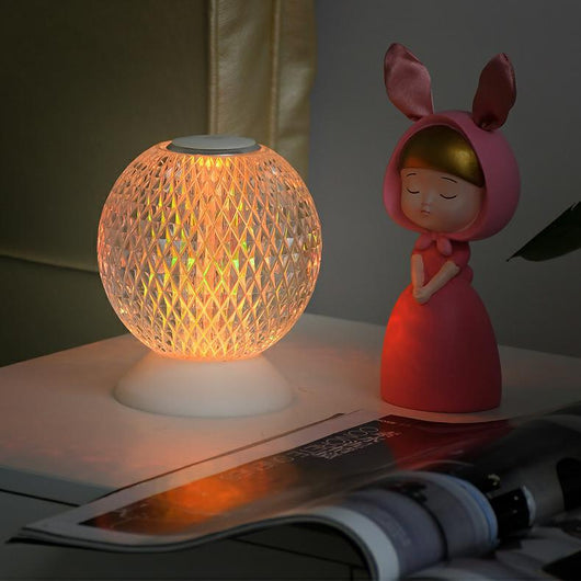 Lámpara de Mesa Táctil de Cristal con Luz RGB - Image 3
